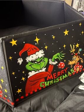 Grinch Christmas Tree Collar - Black, Red, Green